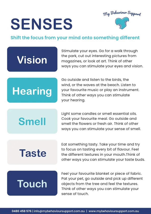 Preview of the Senses chart